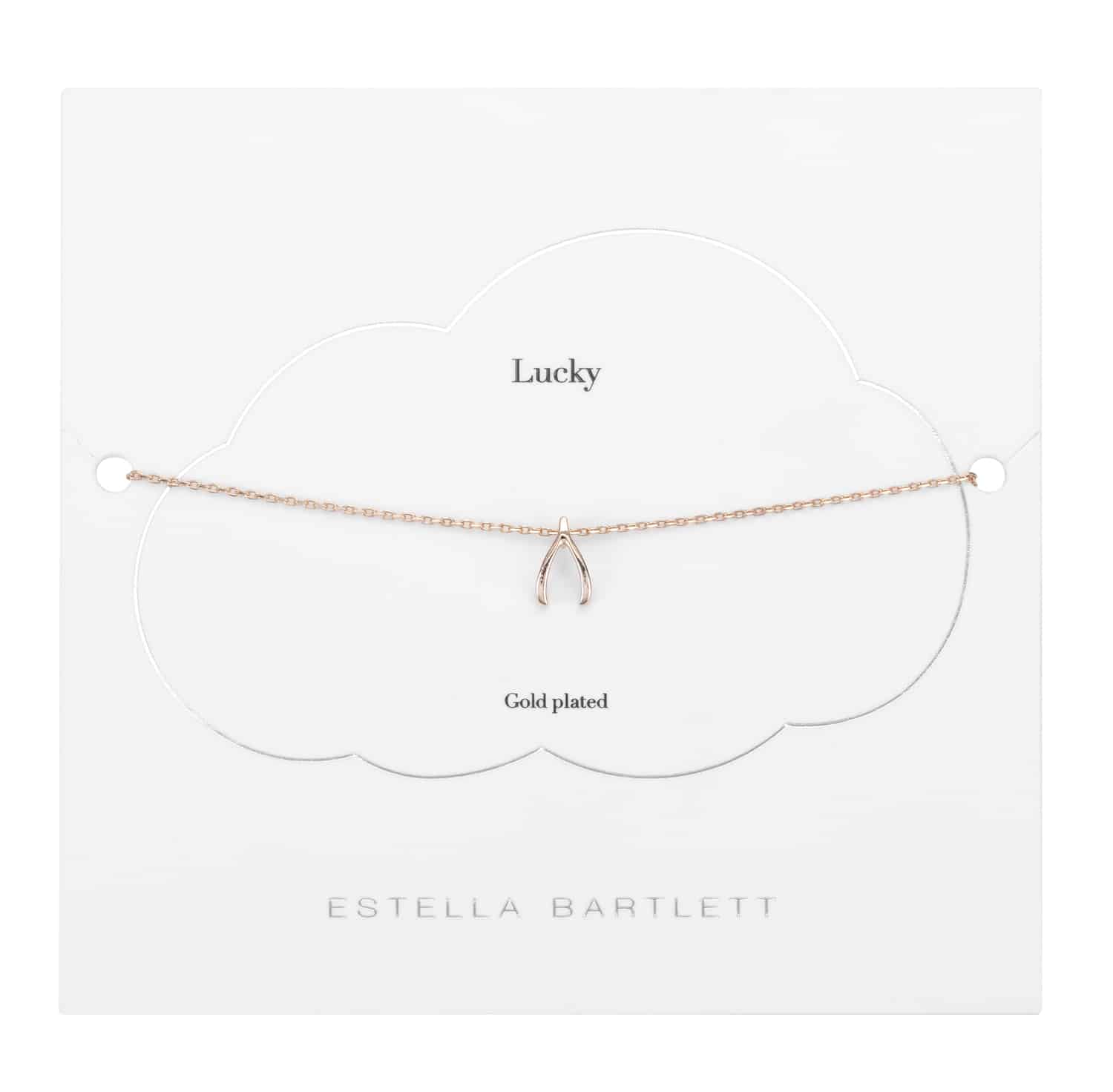 Estella Bartlett - Wishbone Bracelet in Rose Gold - Gifts online UK UK ...