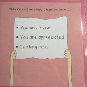 Rosie Made a Thing 'cracking arse' Valentines Card