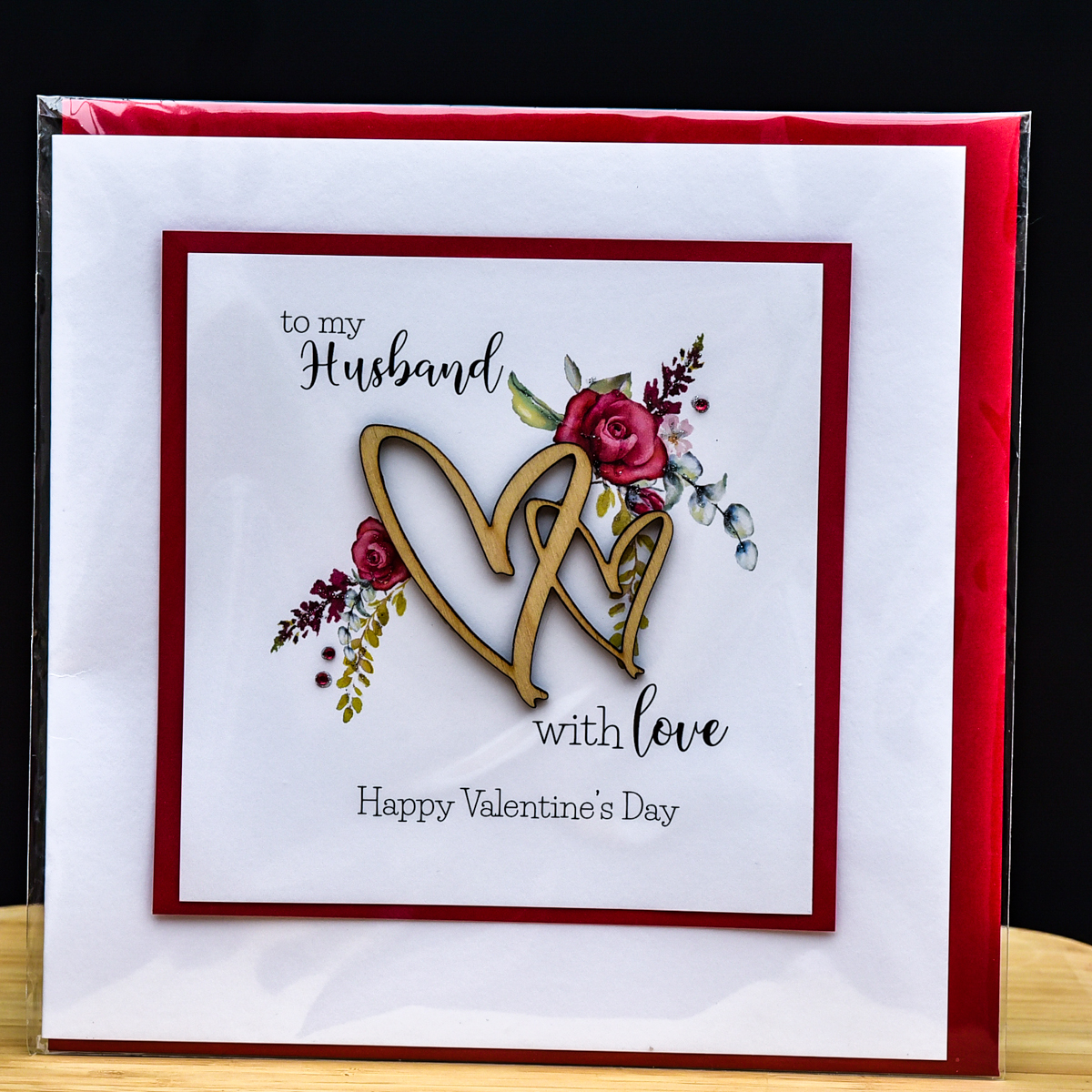 To My Husband - hand embellished Valentine Card - Gifts online UK ...