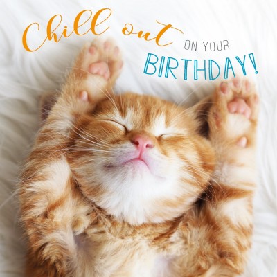 Sleeping Kitten Birthday Card - Gifts online UK UK Delivery Yorkshire