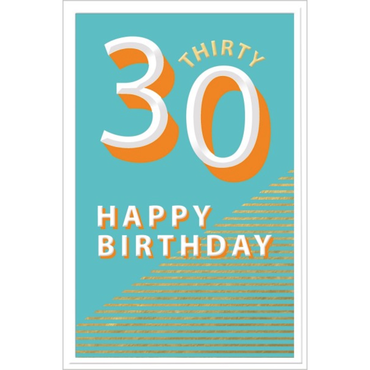 30th birthday card - Gifts online UK UK Delivery Yorkshire