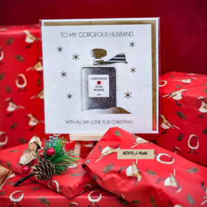 To My Gorgeous Husband - Five Dollar Shake Card  (Gold Border)