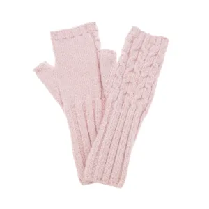 Accessories by Park Lane Fingerless Gloves- Pink